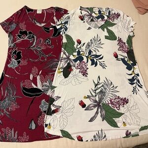 Set of 2 Soma Women's Floral Nightgowns